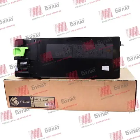 Тонер-картридж БУЛАТ s-Line MX-312GT для Sharp AR-5726, MX-M310 (Чёрный, 25000 стр.), совместимый