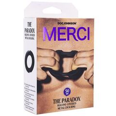 Черное эрекционое кольцо Merci The Paradox 50mm - 