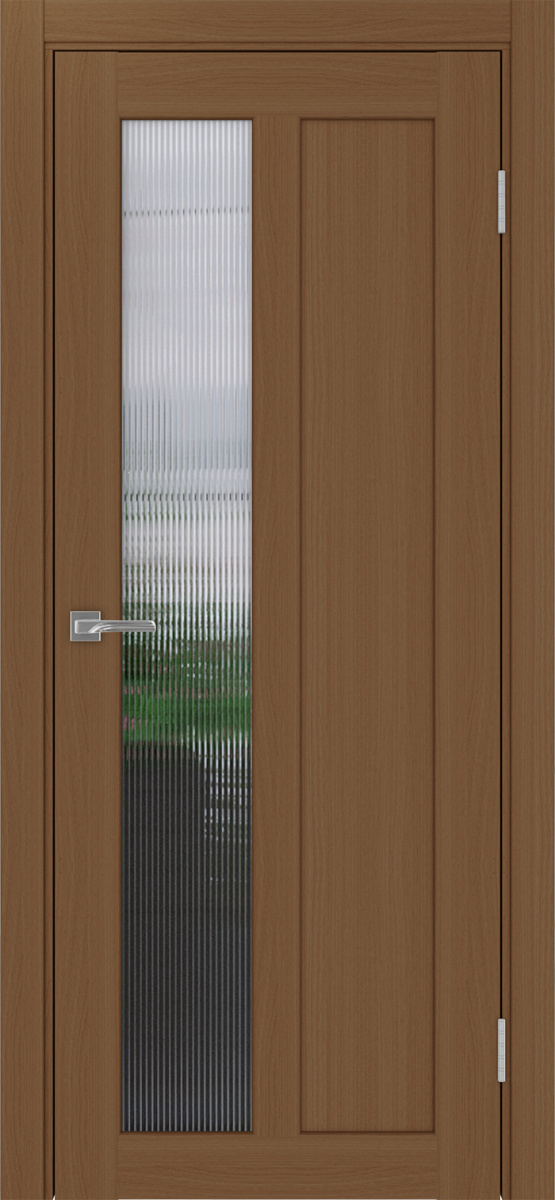 Дверь межкомнатная Оптима Порте Парма 421.21, цвет орех, экошпон, стекло мору