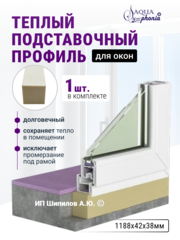 Теплый подставочный профиль из полимера для окон