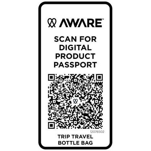 Trip Aware™ дорожная сумка для бутылок из переработанного материала объемом 2 л