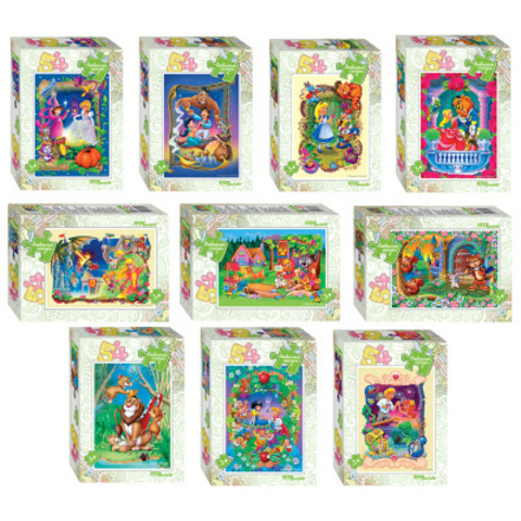 СТЕП/ПАЗЛЫ/картон мелкие/54/Любимые сказки 71035/