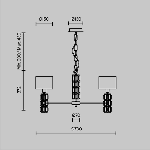 Подвесная люстра Maytoni Talento DIA008PL-05CH