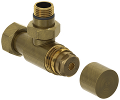 Вентиль Сунержа угловой под шестигранник (G 1/2" НР х G 3/4" НГ)