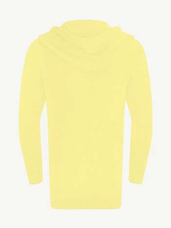 Кардиган с капюшоном из мягкой шерсти