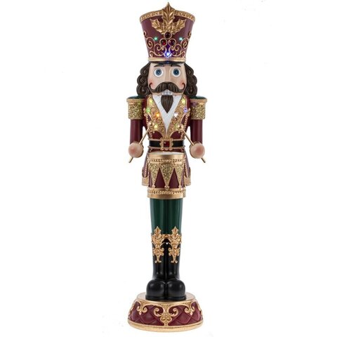 Фигурка декоративная "Щелкунчик" с подсветкой (2xAAA н/п), L22 W24 H90 см