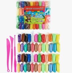 Масса для лепки. Лёгкий пластилин, 48 цв, 3 стека.