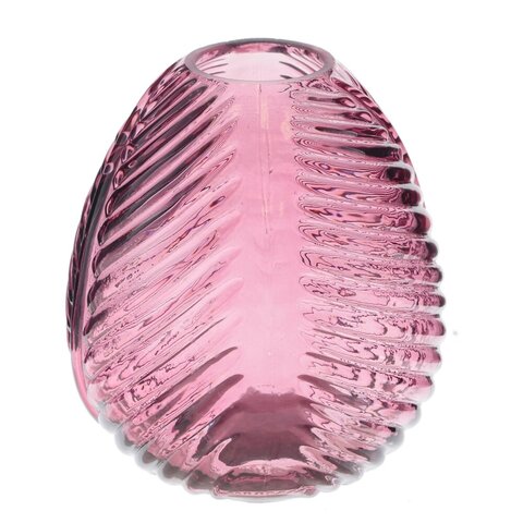 Ваза стеклянная (Высота 12 см) - Розовый - купить 1