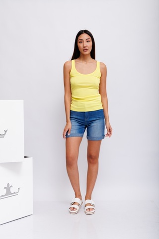 Marc Cain Топ-майка из фирменного хлопкового джерси