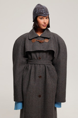 Пальто реглан миди