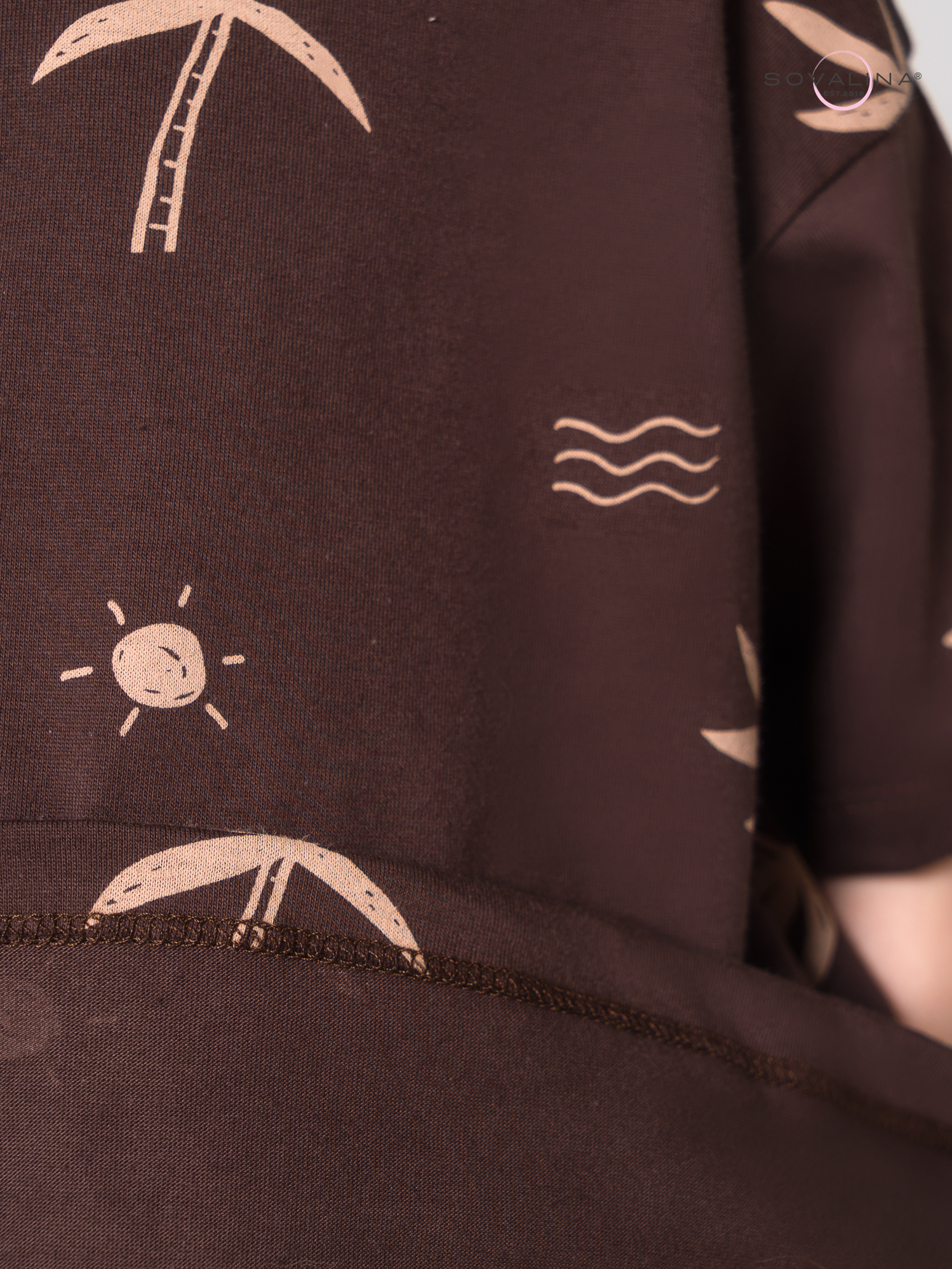 Костюм Daily men пальмы-коричневые MAX