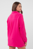 Рубашка для беременных 15884 фуксия