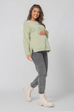 Джемпер для беременных и кормящих 19050 шалфей