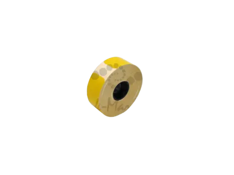 Рулон с этикетками GG-Pl-15*50*150-BK / BY (150 штук) для принтеров G&G GG-D110, цвет: Ярко-желтый