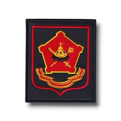 Шеврон Нарукавный МВО ( Московский Военный Округ ) Офисный / Черный С Красным Кантом