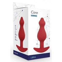 Анальная пробка Libra, цвет бордовый (CORE) (S)