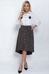 Юбка Севара (серо-коричневая) Ю11526 LT Collection