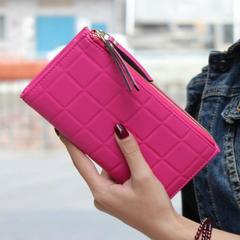 Женский кожаный клатч-бумажник длинный