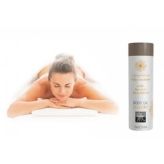 Съедобное масло для тела Абрикос и Облепиха от Shiatsu 75 мл.