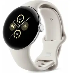 Умные часы Google Pixel Watch 2, Wi-Fi + LTE, «полированный серебристый» корпус, ремешок фарфорового цвета