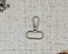 Карабин поворотный, 7 гр, ш. 3,2 см, никель