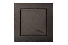 Переключатель Одноклавишный Антрацит LIREGUS EPSILON