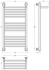 Полотенцесушитель водяной Сунержа Богема с полкой+ 400х800 00-0223-8040
