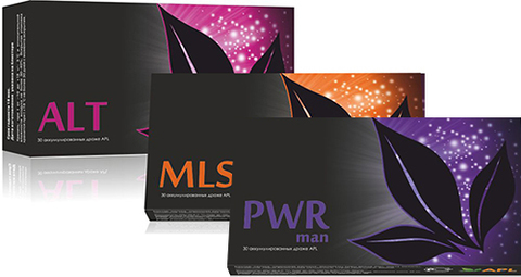 APL. Стартовый набор аккумулированных драже APLGO. ALT+MLS+PWR man для мужского здоровья