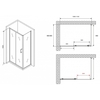 Abber Schwarzer Diamant AG301105-S605 Душевой уголок, 110x60x190
