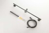 Aquatek AQ2012BGM AQ2012BGM ЕВРОПА душевой гарнитур 1jet 65 см, шлиф. черный хром