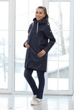 Плащ для беременных 11518 темно-синий