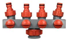 Разветвитель QUATTRO ELEMENTI 4-х канальный, внутр. резьба 3/4