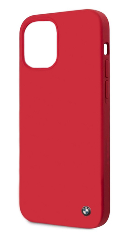 Силиконовый чехол BMW для iPhone 12 Mini (Красный)