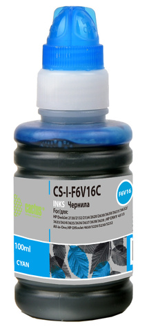 Чернила Cactus CS-I-F6V16C Голубой / Cyan 100мл для HP DeskJet 1110/1111/1112/2130/2131/2132