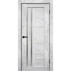 Купить Межкомнатная дверь экошпон Сигма 02.1 дуб бьянко остеклённая