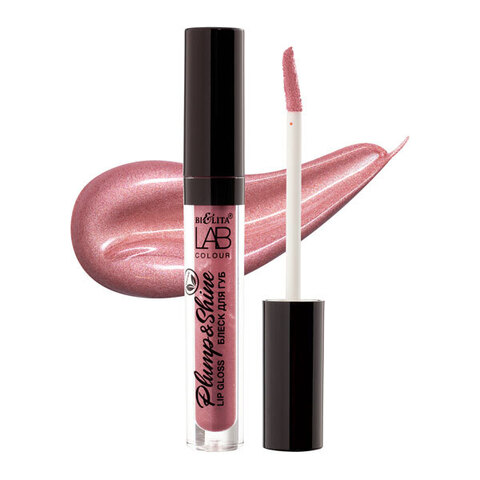 Блеск для губ Plump & Shine LAB colour тон 327 Juicy Mauve , 2.6 мл   ( Белита )