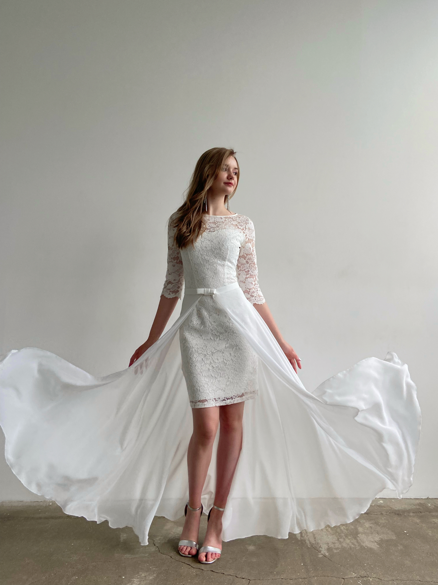 Свадебное платье Лита с рукавами