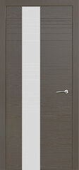 Межкомнатная дверь V-II / Цвет Гриджио / Остекление "Лакобель белое" / Двери Верда