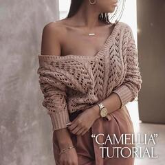 Марафон по вязанию джемпера "Камелия"