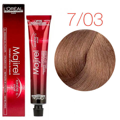 L'Oreal Professionnel Majirel 7.03 (Блондин интенсивный золотистый) - Краска для волос