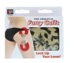 Леопардовые наручники METAL HANDCUFF WITH PLUSH LEOPARD - 