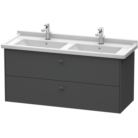 Duravit Brioso Тумба под раковину 1220x469х563 мм, с 2 выдвижными ящиками, цвет графит матовый 49 (для 033213) BR414404949