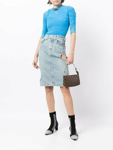 Клатч Louis Vuitton Pochette Accessoires 2008-го года коричневый