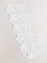 Трусы для девочки Next AB5-720, 5 шт., Белый