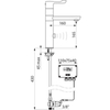 Delabie 20464T1 Сенсорный смеситель на батарее, поворотный излив 165/160, рычаг Д.100