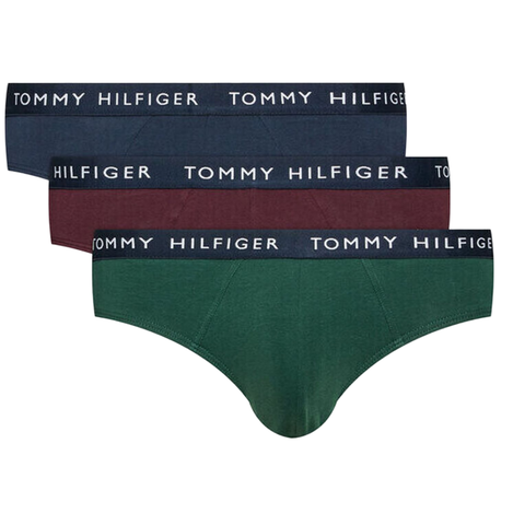 Боксерки  Tommy Hilfiger Brief 3P - des sky/hunter/deep burg