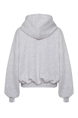 Толстовка на молнии Светло-серый меланж