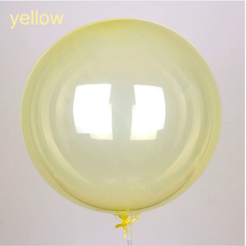 К Deco Bubble (Бабл), 18''/46 см, Кристалл, Желтый, 1 шт.