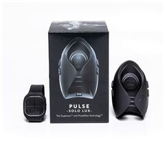 Темно-серый инновационный мужской осциллятор PULSE SOLO LUX с пультом ДУ в форме часов