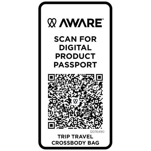 Trip Aware™ дорожная сумка через плечо из переработанного материала GRS объемом 1 л